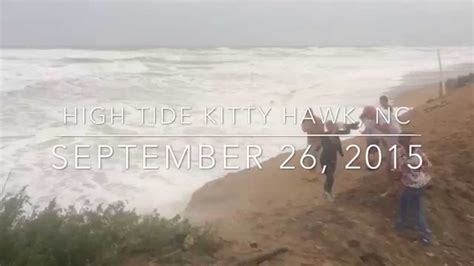 High tide kitty hawk - WATCH: Waves from #HurricaneJoaquin tear the beach road in Kitty Hawk (high tide). Hurricane Joaquin - Kitty Hawk, NC 10/05/15 | WATCH: Waves from #HurricaneJoaquin tear the beach road in Kitty Hawk (high tide). | By Southern Shores Realty - Outer Banks